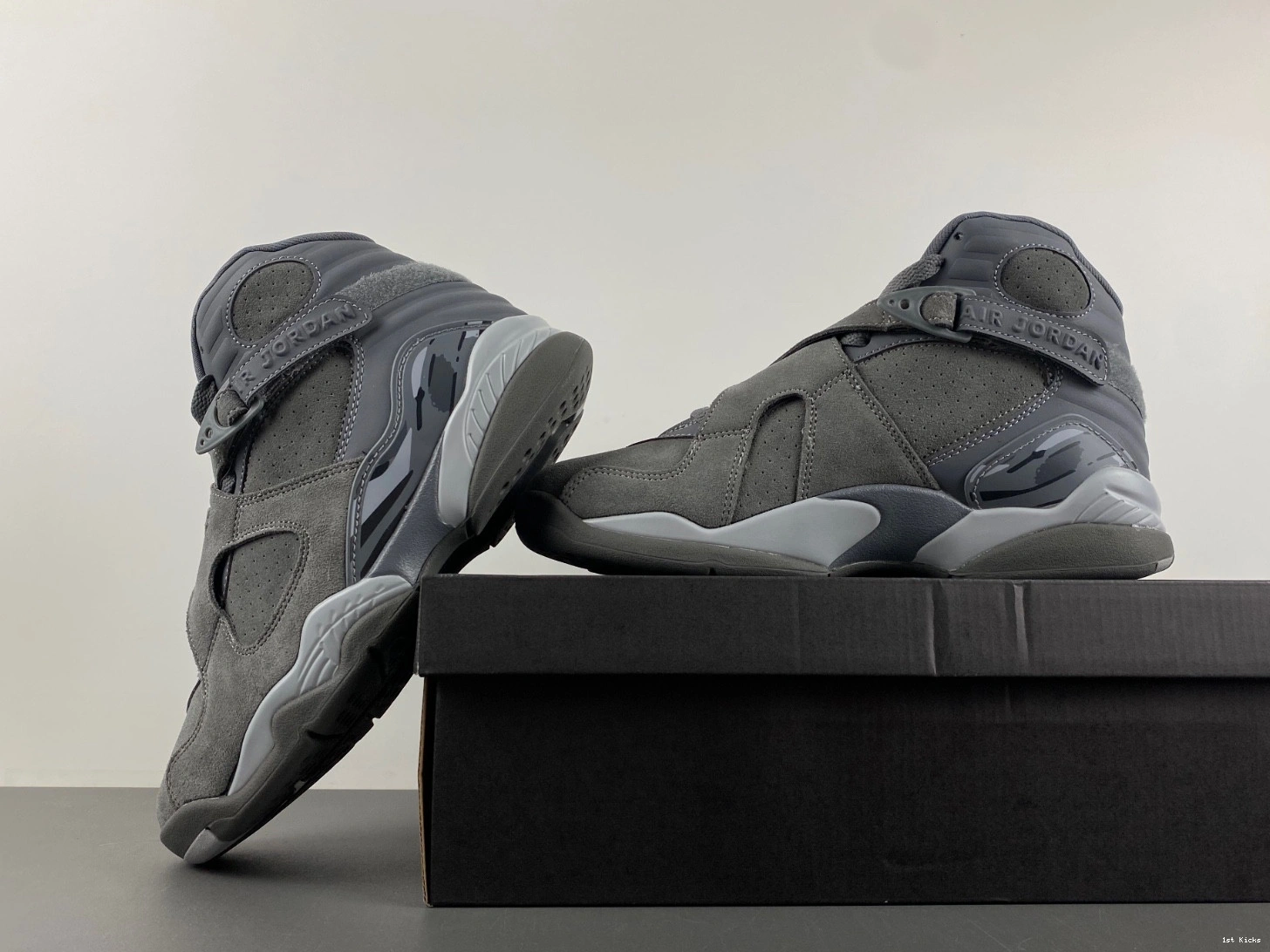 305381-014 Men's 8 Jordan - Grey Cool Retro 1007